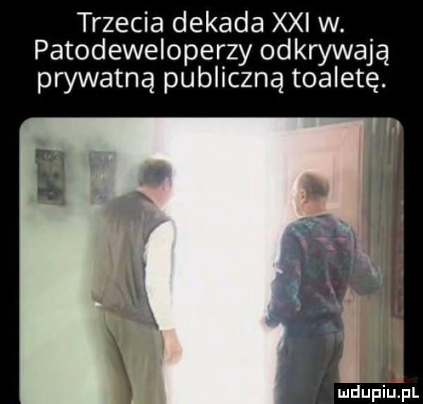 trzecia dekada xxi w. patodeweloperzy odkrywają prywatną publiczną toaletę