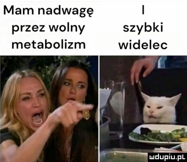 mam nadwagę przez wolny metabolizm