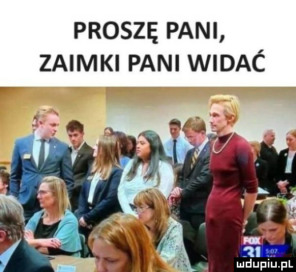 proszę pani zaimki pani widac
