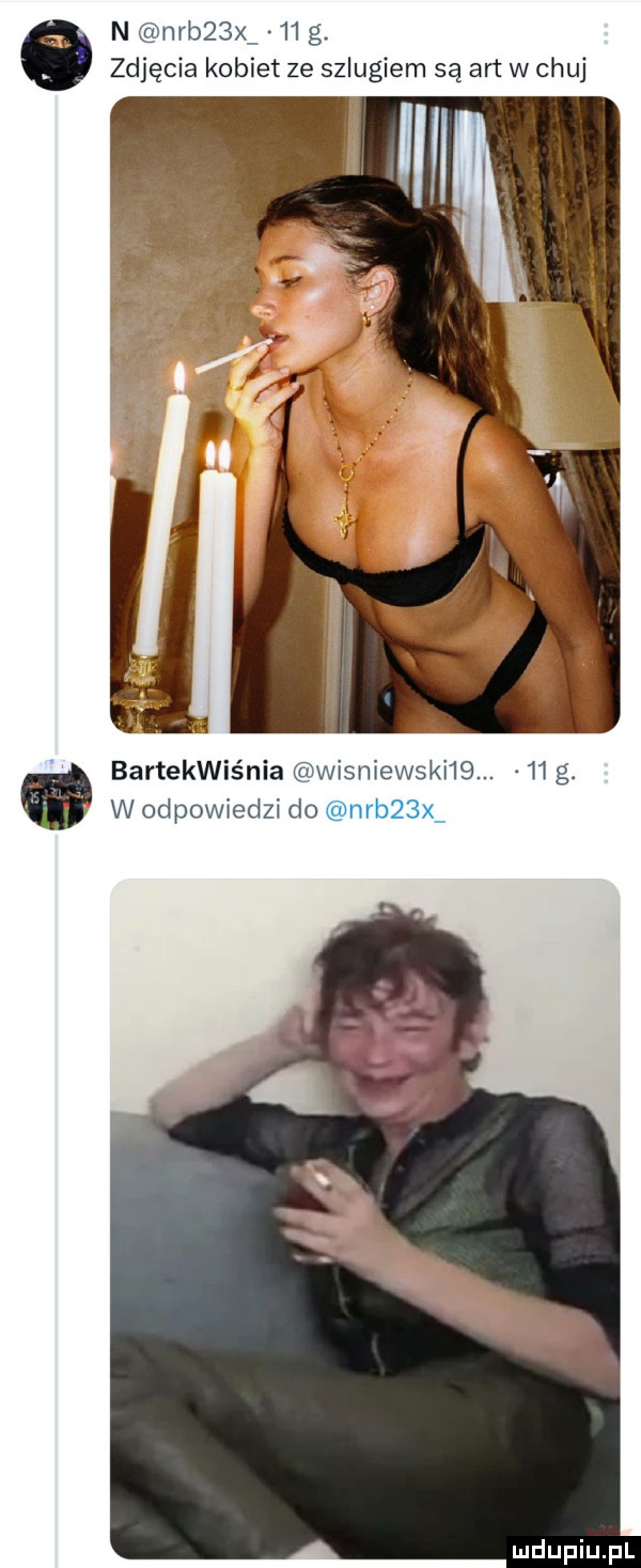 n rb  xw   g. zdjęcia kobiet ze szlugiem są aft w chuj bartekwiśnia vngisrﬂewskf lé.    g. w odpowiedz do