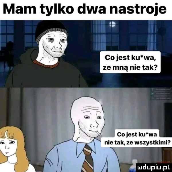 mam tylko dwa nastroje     h m l h co jest ku wa ze mną nie tak co jest ku wa nie tak ze wszystkimi