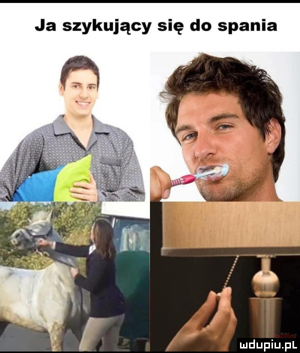 ja szykujący się do spania