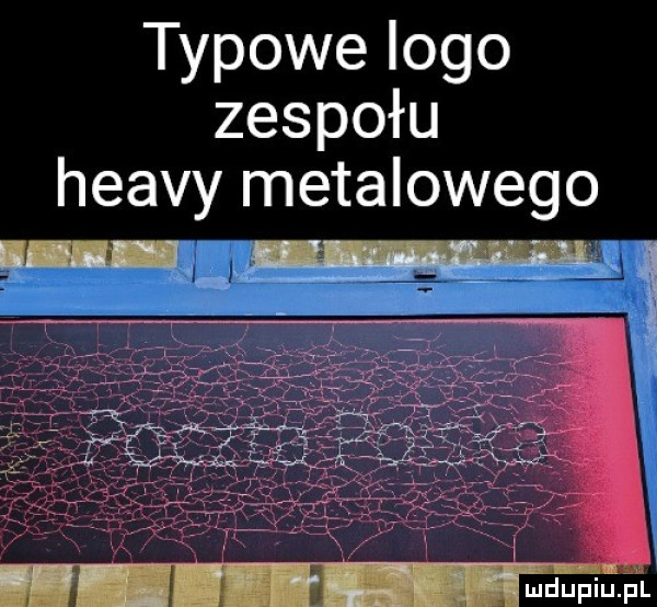 typowe logo zespołu heavy metalowego a
