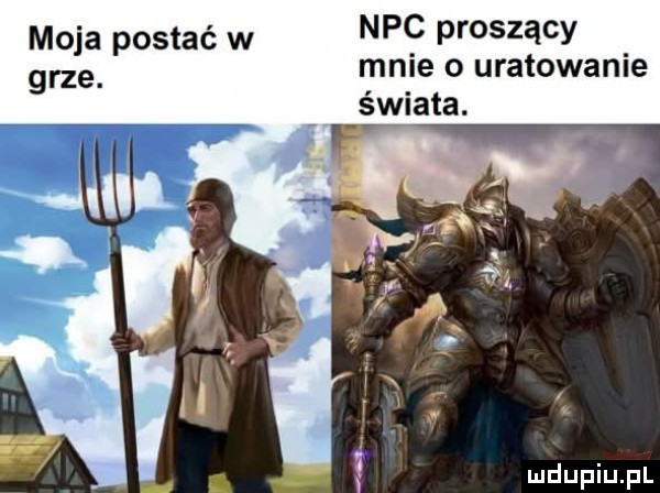 moja postać w nbc proszący grze mnie o uratowanie