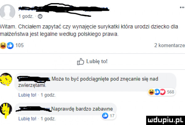 walam chcialem zapylce ay wydaje ie smykałki która umozl azxecxo dla malzeńsm a jasi legalne wedlug polskiego prawa o ma komentar eb lubię lu. może to być podciągnięte pod znęcanie się nad zvnerzęlaml lome uw      dd. naprawdę bardzo zabawne lumelol         v mduplu p