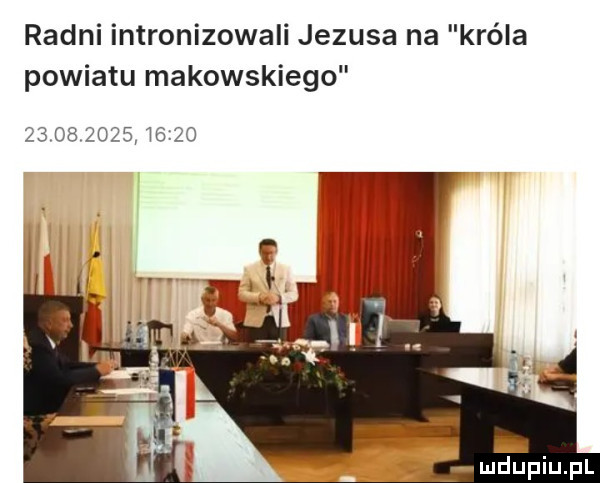 radni intronizowali jezusa na króla powiatu makowskiego