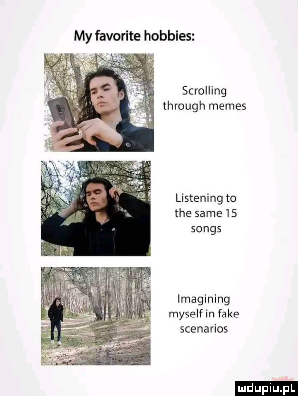 my favorite hobbits scrolling through memes listening to tee same    songs imagining myself in fake scenarios