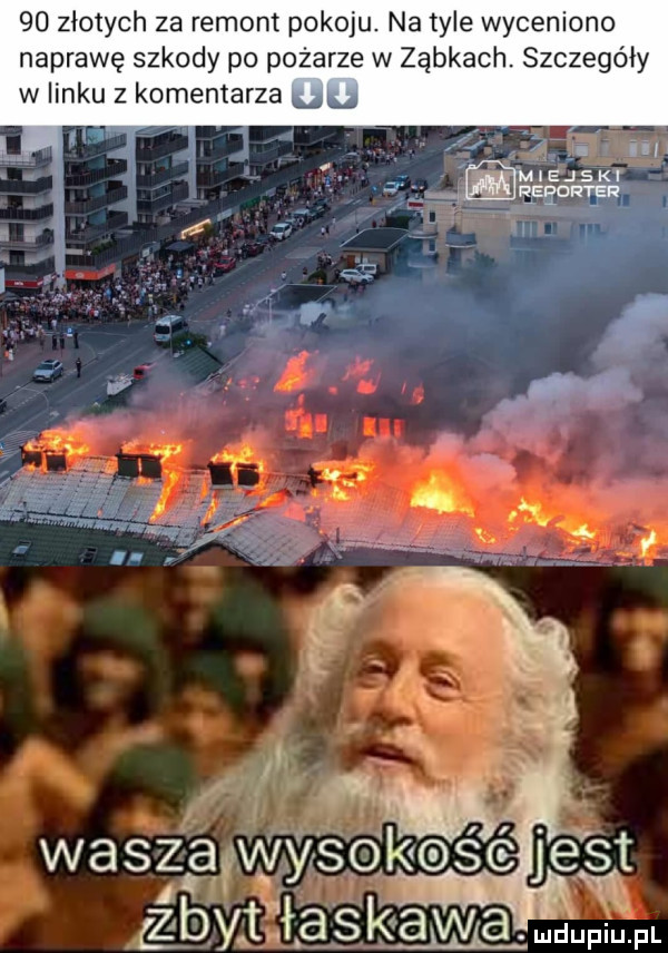 złotych  a remont pokoju. na tyle wyceniono naprawę szkody po pożarze w ząbkach. szczegóły w linku z komentarza uu waszafwysokosc jest zbyt askawga md m