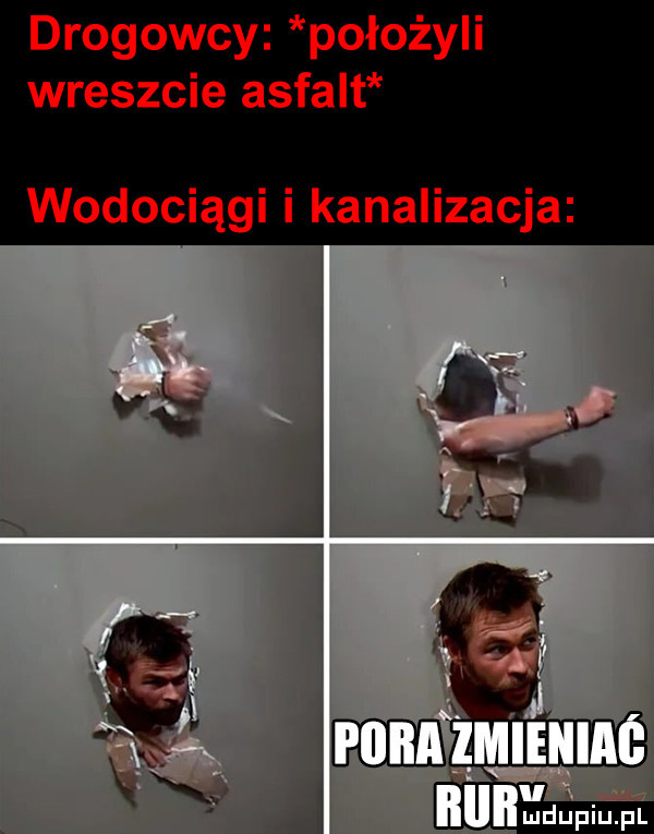 drogowcy położyli wreszcie asfalt wodociągi i kanalizacja i ngdupiupl