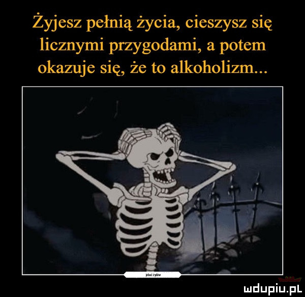 żyjesz pełnią życia cieszysz się licznymi przygodami a potem okazuje się że to alkoholizm