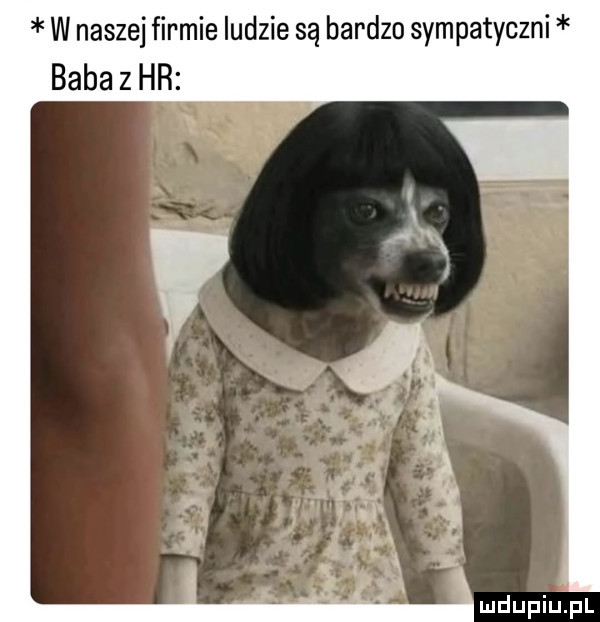 w naszej firmie ludzie są bardzo sympatyczni baba z hr