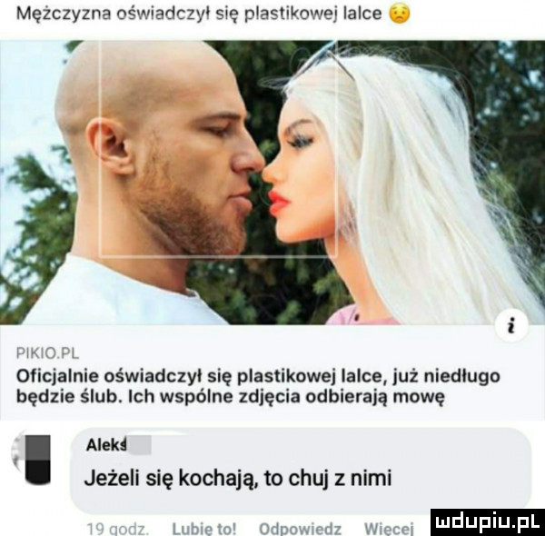 Mężczyzna oświadczył się plastikowej lalce