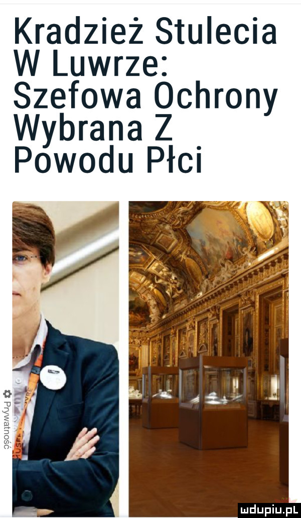 kradzież stulecia w luwrze szefowa ochrony wybrana z powodu pac