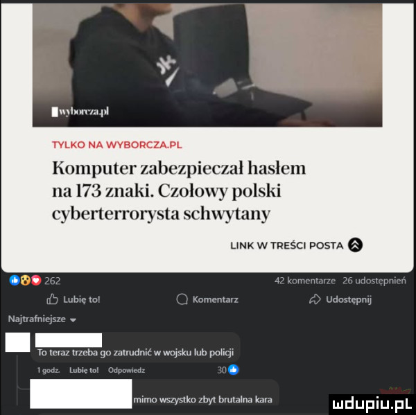 iuhmrmpl tylko na wveorcza pl komputer zabezpiecza haslem na     znaki. czołowy polski cybenerrorysta schowany link w mesa dosia   m w r ummm komcnmn jdnucpnu nnjnnhwwpzc. tc levaz trzeba go an w mam mb po icix. www w