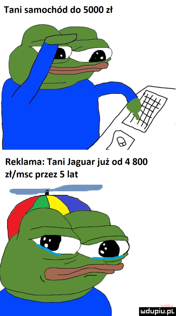 tani samochód do      zł reklama tani jaguar już od       zł m-c przez   lat p ludu iu. l