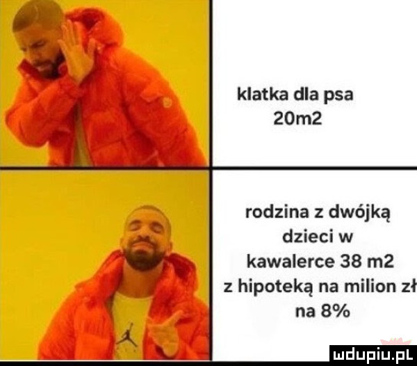 klatka dla psa   m  rodzina z dwójką dzieci w kawalerce    m  z hipoteką na milion zł na