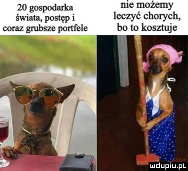 gospodarka me możemy świata postęp i leczyć chorych coraz grubsze portfele bo to kosztuje ludupiiupl