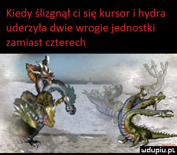 kiedy ślizgnął ci się kursor i hydra uderzyła dwie wrogie jednostki zamiast czterech