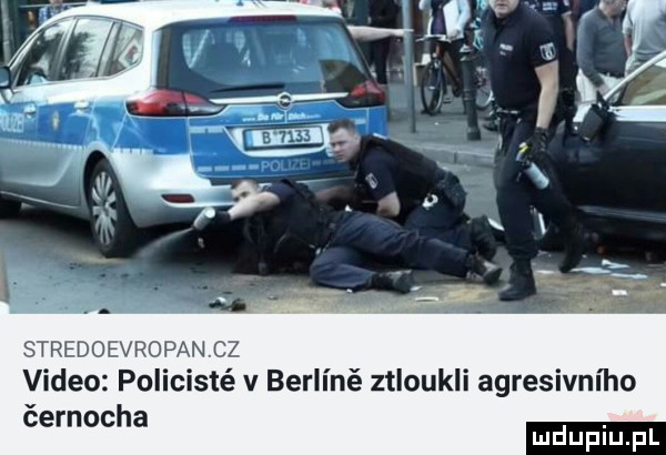 stredoevropancz video policisté v berliné ztloukli agresivnl ho ćernocha