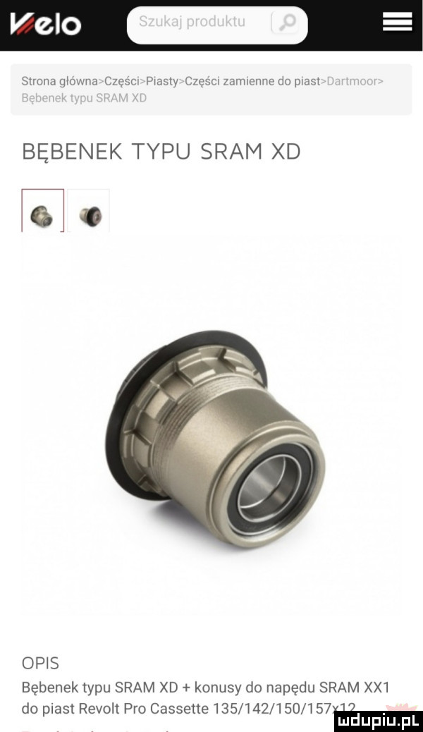 clo strona  mm c cam piasty częsomwcnnodo most bębenek typu sram xd opis bębenek typu sram xd konusy do napędu sram xx  do piast rewolt pro cassone               m