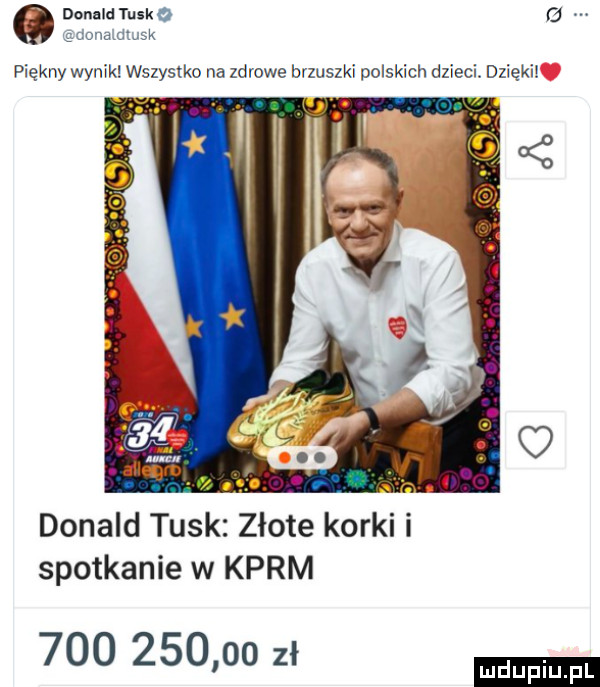 donald tuska sanem sk piękny wynik wszystko na zdrowe brzuszki polskich dzieci. dzięki spotkanie w karm            zł