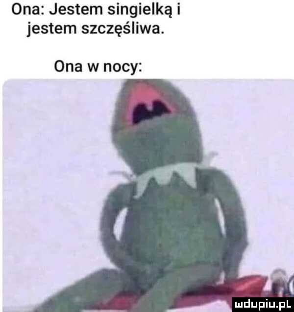 ona jestem singielką i jestem szczęśliwa. ona w nocy a