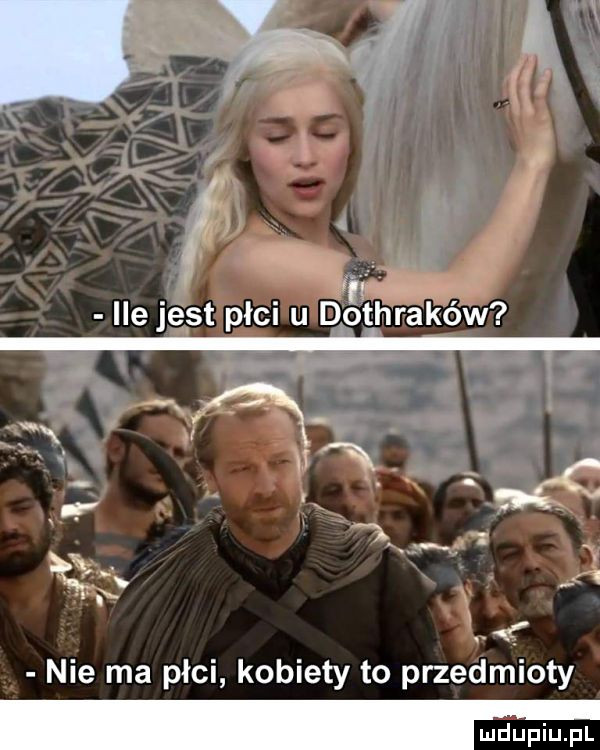 f i i ile jest płci u dgthraków i x. c a  . nie ma płci kobiety to przedmioty