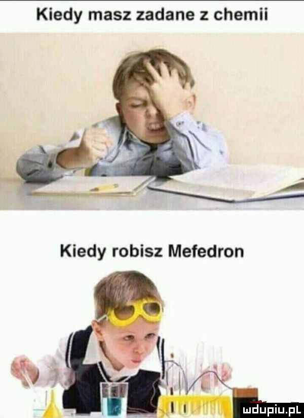 kiedy masz zadane z chemii