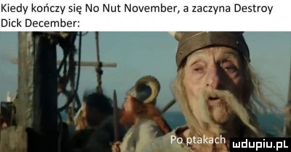 kiedy kończy się no nut nowember a zaczyna destroy dick december. s i foit
