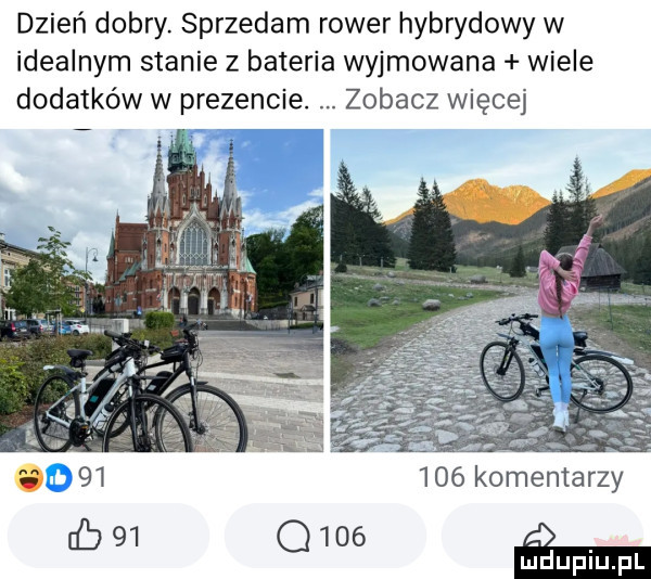 dzień dobry. sprzedam rower hybrydowy w idealnym stanie z bateria wyjmowana wiele dodatków w prezencie. zobacz więcej