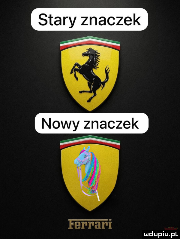 stary znaczek ferrari
