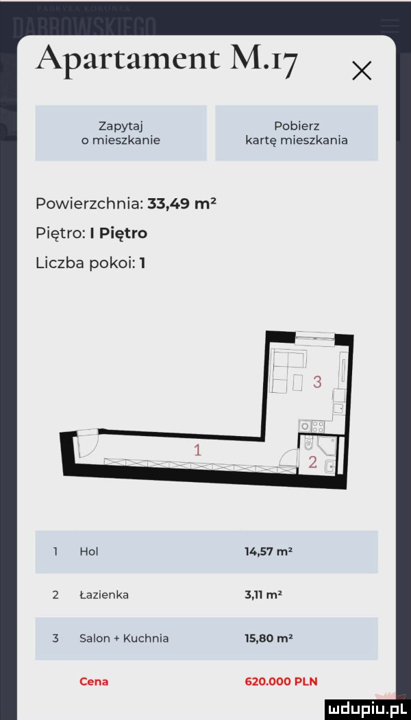 apartament m i  zapytaj pobierz o mieszkanie kartę mieszkania powierzchnia       m  piętro i piętro liczba pokoi       m  łazienka      m  salon kuchnia       raz         pln x