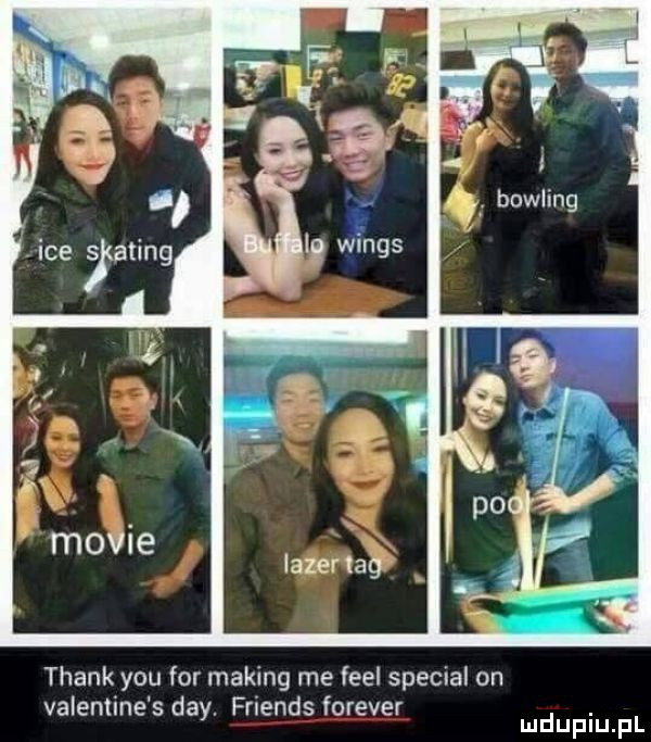 thank y-u for making me fell special on valentine s dcy friends forever