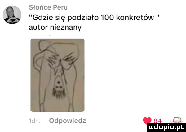 słońce peru gdzie się podziało     konkretów autor nieznany mn odpowiedz. i mduplu pl