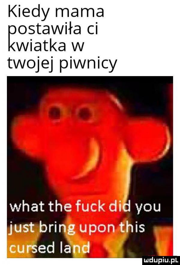 kiedy mama ostawiła ci wiatka w twojej piwnicy
