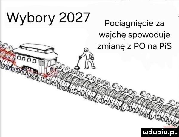 wybory        pociągnięcie za wajchę spowoduje zmianę z po na pis