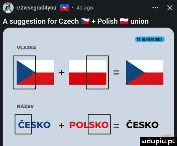 r żvisegraddyou a m am a suggestion for czech polish. union