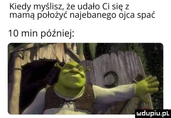 kiedy myślisz że udało ci się z mamą położyć najebanego ojca spać    min później