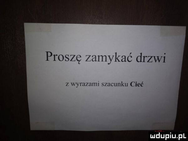 proszę mm kić drzwi y mu um vucmlku imć ludupiupl