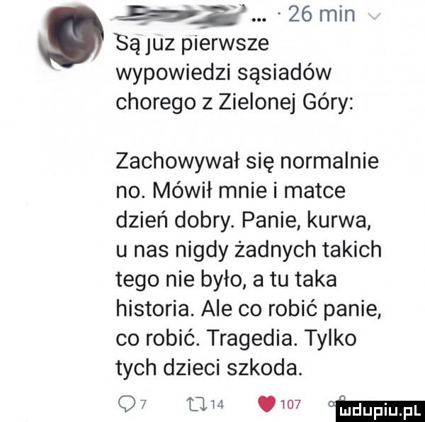 Pierwsze wypowiedzi w sprawie wirusa