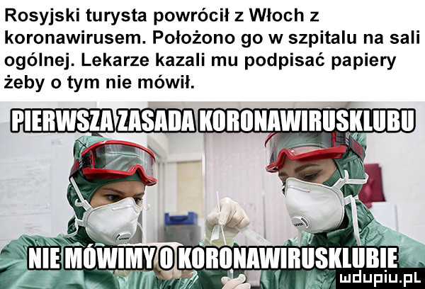Rosyjski turysta powrócił z Włoch z koronawirusem