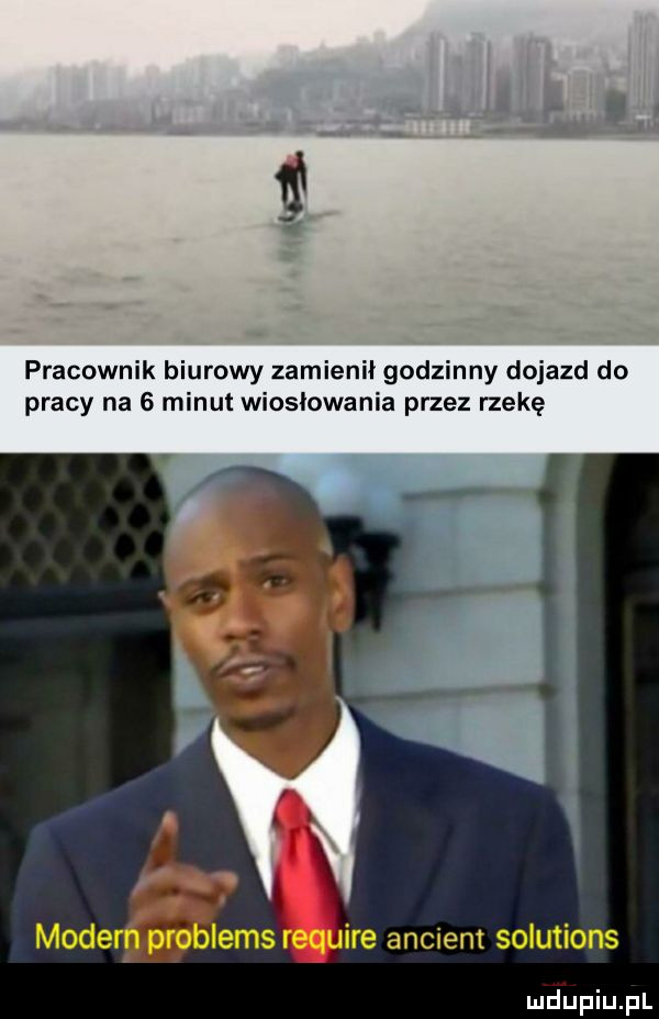 pracownik biurowy zamienił godzinny dojazd do pracy na   minut wiosłowania przez rzekę ire ancient solutions
