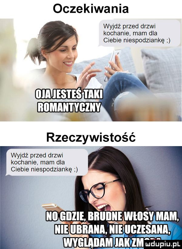 oczekiwania wyjdź przed drzwi kochanie mam dla ciebie niespodziankę wyjdź przed drzwi kochanie mam dla   ciebie niespodziankę