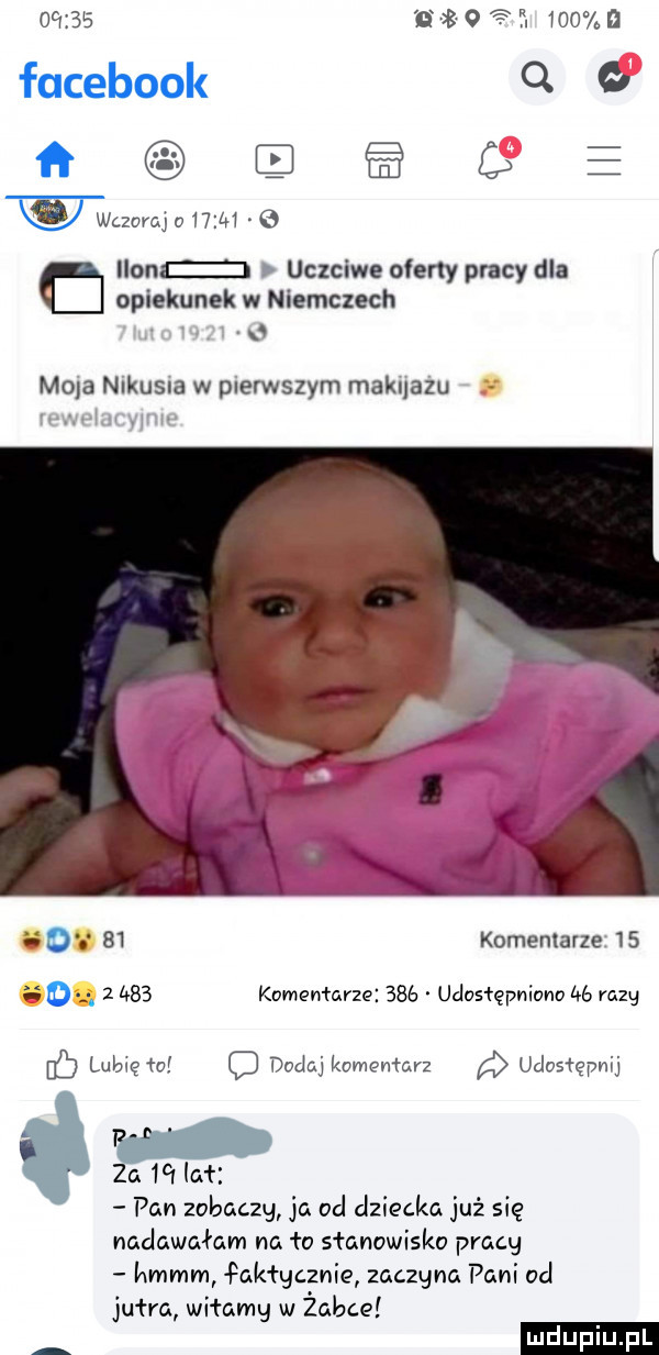 Moja Nikusia w pierwszym makijażu