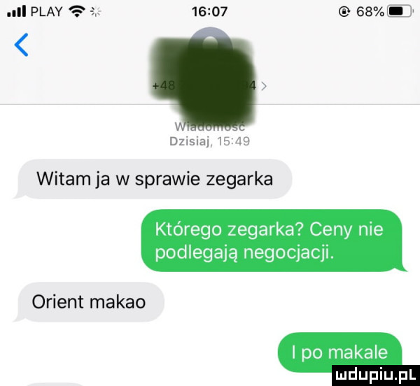 saw dzjslaj j u witam ja w sprawie zegarka którego zegarka ceny nie podlegają negocjacji. orient makao i po mahale