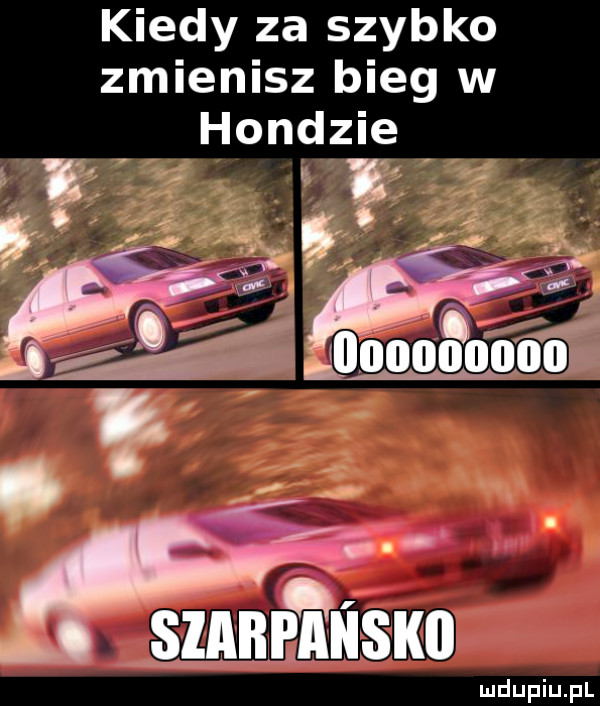 Kiedy za szybko zmienisz bieg w Hondzie