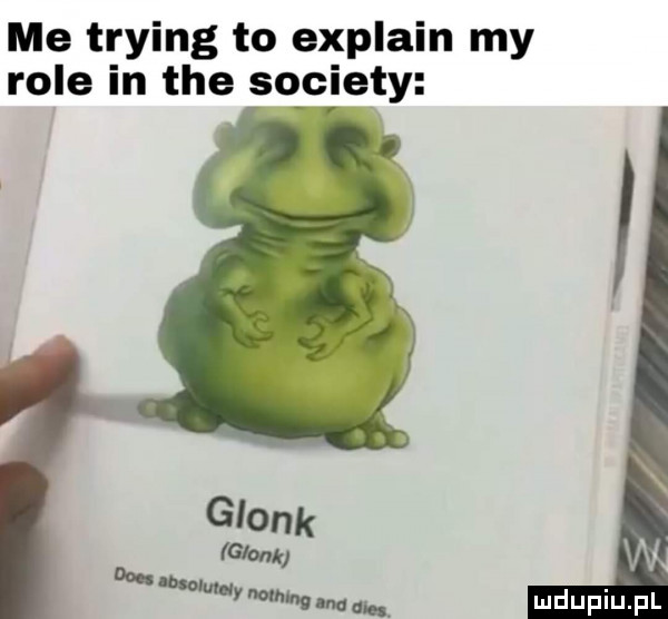 me trying to explain my role in tee se ciety