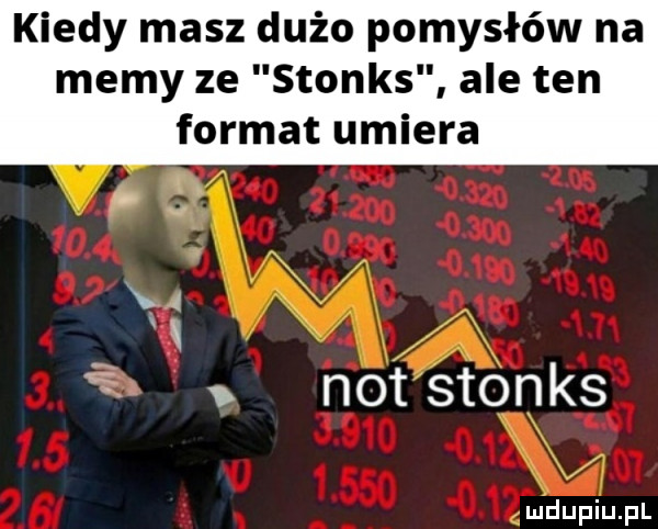kiedy masz dużo pomysłów na memy ze stones ale ten format umiera not stones