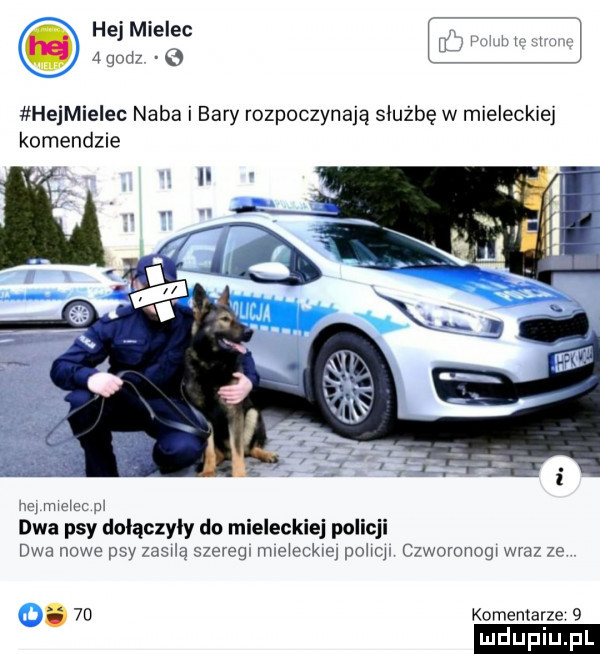 Naba i Bary rozpoczynają służbę w mieleckiej komendzie