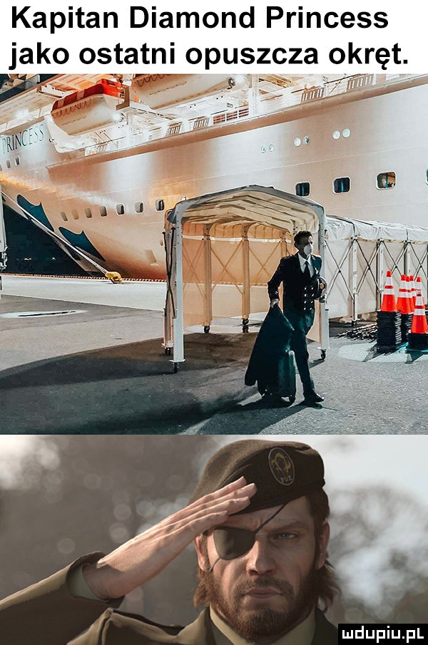 Kapitan Diamond Princess jako ostatni opuszcza okręt